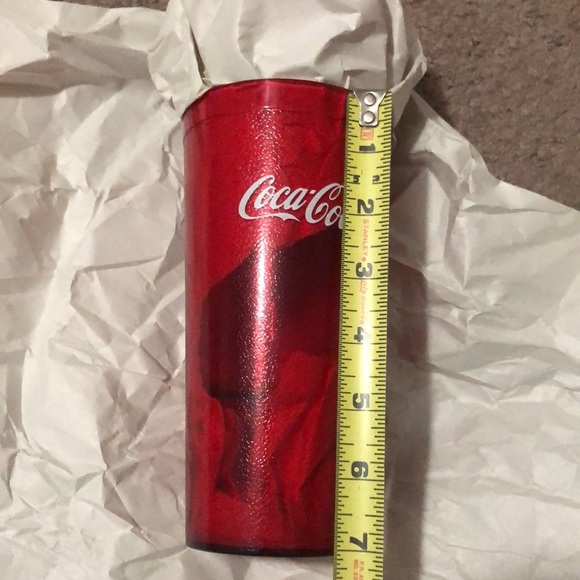 Vintage Carlisle brand Coca Cola Plastic “Pizza” Glasses-Set of two - Picture 10 of 10